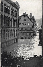 Nürnberg Karlstraße Hochwasser 1909