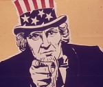 Uncle sam pointing detail, "No room for rumors"