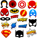 Superhelden Logos